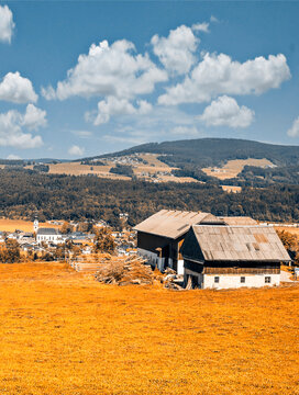 Village Of Gosau In Austria