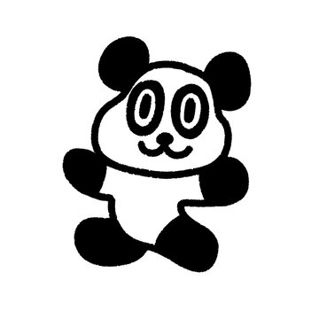 baby panda cute cartoon isolated , graphic design for presentation, marketing, art, illustration, t-shirt design, cartoon, comic, advertising, online media