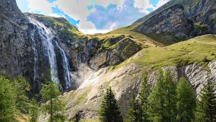 Waterfall Engstlingen Switzerland Alpen Alps