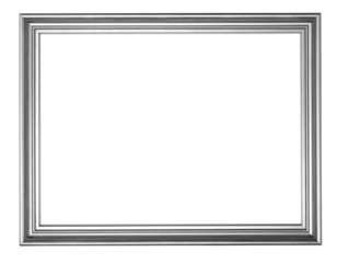 silver wooden frame