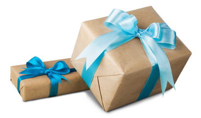 Gift box with a ribbon bow