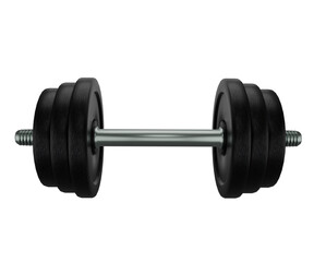 3d rendering realistic dumbbell weights