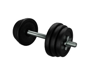 3d rendering realistic gym dumbbell for sports