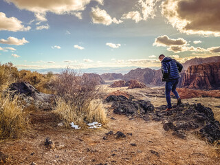 Fototapeta premium Snow Canyon Overlook, Utah