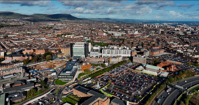 Aerial Photo Of Royal Victoria Hospital Belfast Northern Ireland