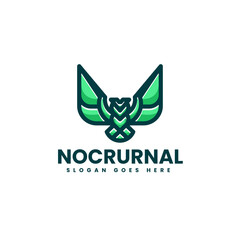 Vector Logo Illustration Swan Line Art Style