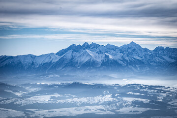 snow covered Tatra mountains