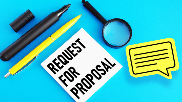 Request for proposal RFP is shown using the text