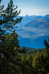 Chamrousse France 06 11 2022 winter hike around Lac Achard, pretty mountain lake located at 1917...