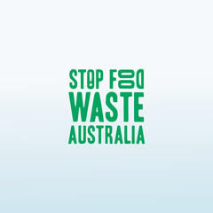 STOP FOOD WASTE logo design