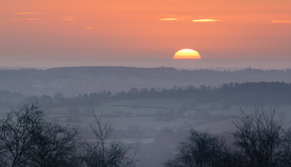 Mid winter sunrise