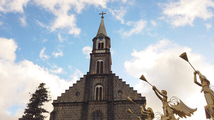 Fototapeta na wymiar Matriz Church in Gramado, Rio Grande do Sul State, Brazil