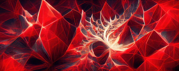 abstract, fractals, techno, background, textures, banners, patterns, shapes, red