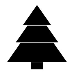 Simple illustration of Christmas tree Concept for Christmas holiday