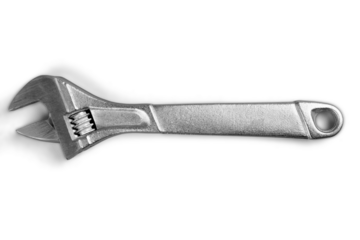 Silver metal Screwdriver and Wrench