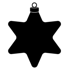 Simple illustration of Christmas tree toy Object for christmas design, mockup