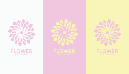 flower creative company logo design