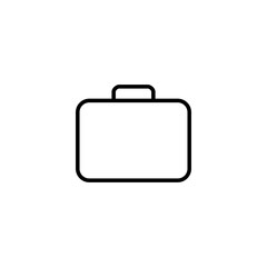 Briefcase icon vector illustration. suitcase sign and symbol. luggage symbol.