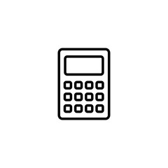 Calculator icon vector illustration. Accounting calculator sign and symbol.