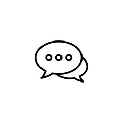 Chat icon vector illustration. speech bubble sign and symbol. comment icon. message