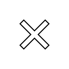 Obraz premium Close icon vector illustration. Delete sign and symbol. cross sign