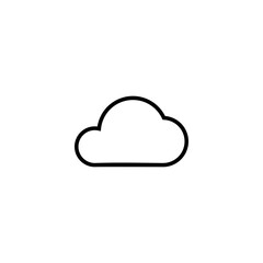 Cloud icon vector illustration. cloud sign and symbol