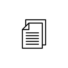 Document icon vector illustration. Paper sign and symbol. File Icon