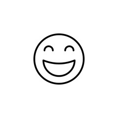 smile icon vector illustration. smile emoticon icon. feedback sign and symbol
