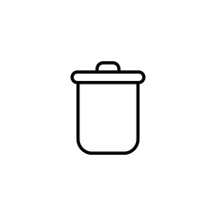 Trash icon vector illustration. trash can icon. delete sign and symbol.