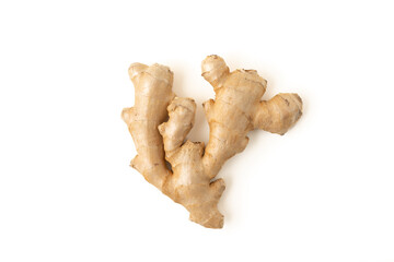 Ginger isolated on white background.