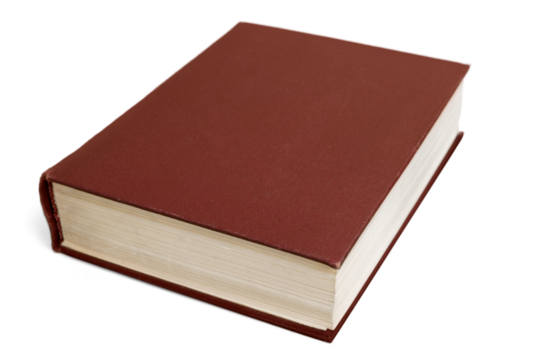 Huge old brown bible book