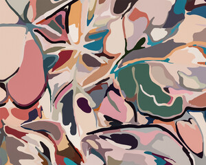 Graffiti Blossoms - Abstract Botanical Art 