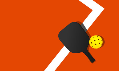 Cool editable vector background of pickleball theme great for any graphic design media