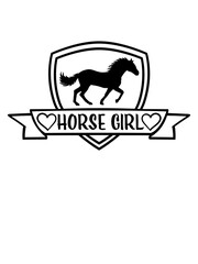 horse girl Zitat Spruch 