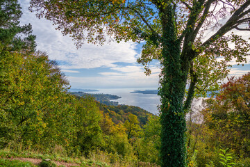 Panorama Aussicht auf den Bodensee	