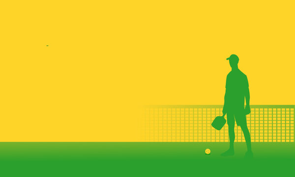 Cool Editable Vector Background Of Pickleball Theme Great For Any Graphic Design Media