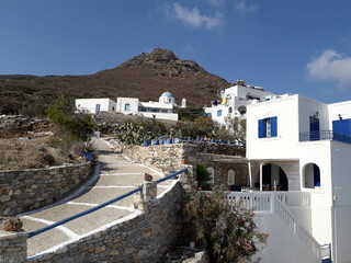 greek village in the morning