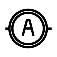 Ammeter Circuit Component Icon