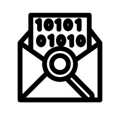 Analysis Mail Security Spy Surveillance Icon