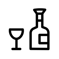 alcohol beverage bottle drink glass wine icon