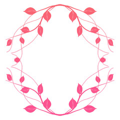 Fototapeta premium plant circle frame