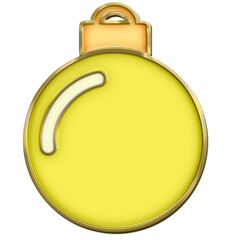 Christmas ball enamel pin ornament