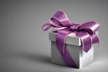 Gift box mockup, christmas holiday celebration, minimal design, copy space