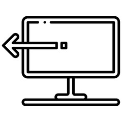 logout computer icon