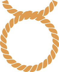 しめ縄　シンプル　円形 © bannjakuoiwa