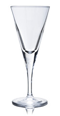 Empty Champagne Glass Isolated