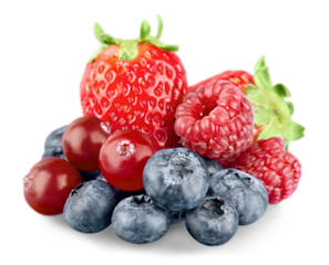 Collection colorful Berries. Sweet healthy concept