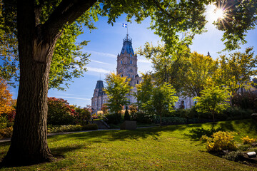 Fototapeta premium The Parliament of the capital of the province of Quebec in Canada.