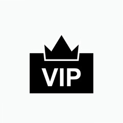 VIP Icon. Very Important Person or Priority Illustration As A Simple Vector Sign & Trendy Symbol for Design and Websites, Presentation or Mobile Application.     
