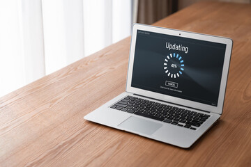 Software update on computer for modish version of device software upgrade